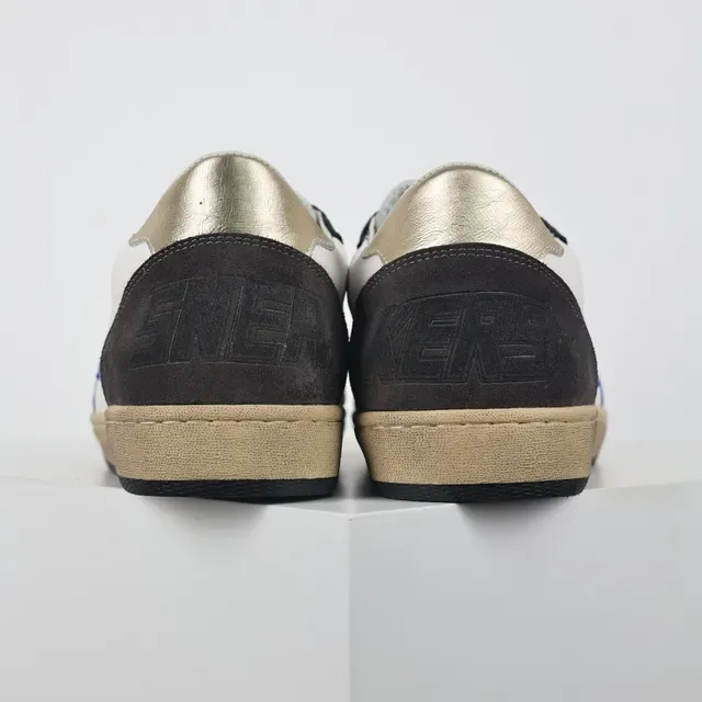Golden Goose Ball Star أبيض أسود أزرق ذهبي سنيكرز لايف ستايل 8