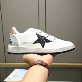 Golden Goose Ball Star tênis lifestyle brancos pretos brilho estrela