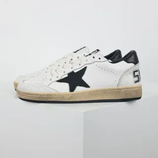 Golden Goose Super-Star branco preto estrela tênis lifestyle