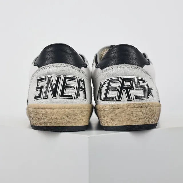 Golden Goose Super-Star أبيض أسود نجم حذاء أسلوب حياة 8