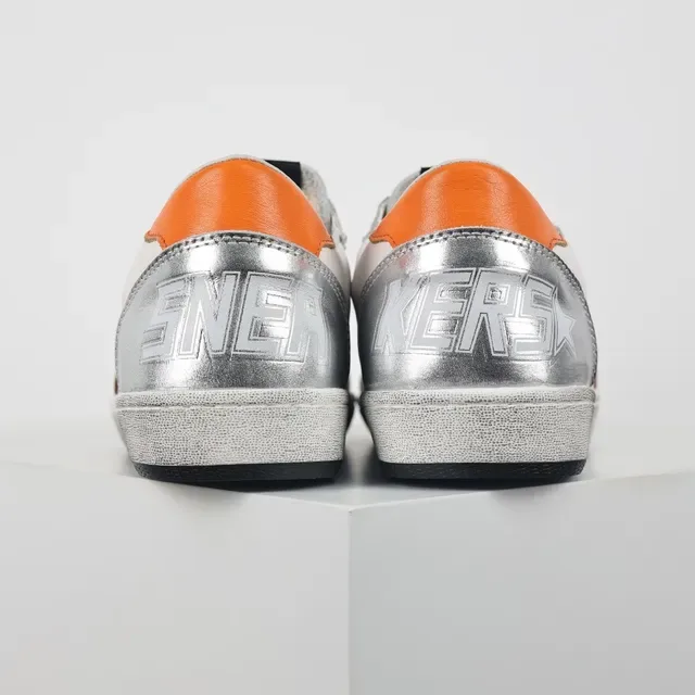 Golden Goose Super-Star zapatillas lifestyle blancas plateadas marrones estrella 8