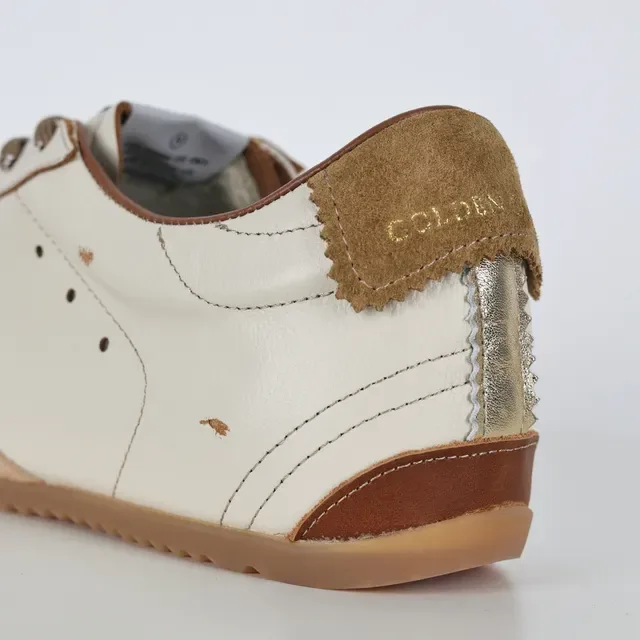 Golden Goose Superstar بيج فضي جلد مستهلك شعار نجم معدني سنيكرز أسلوب حياة 4