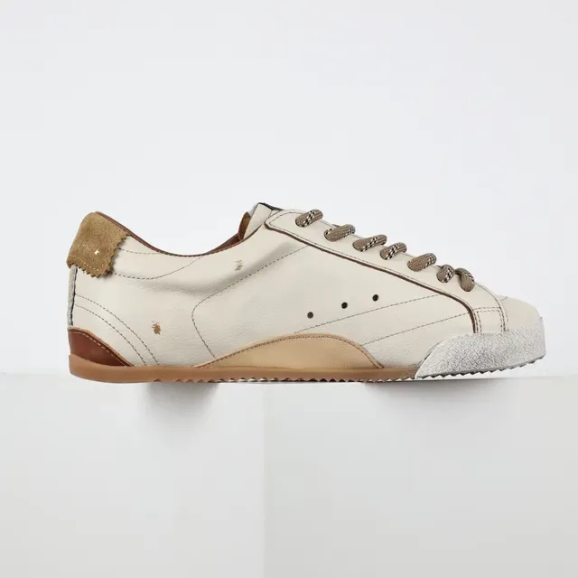 Golden Goose Superstar بيج فضي جلد مستهلك شعار نجم معدني سنيكرز أسلوب حياة 7