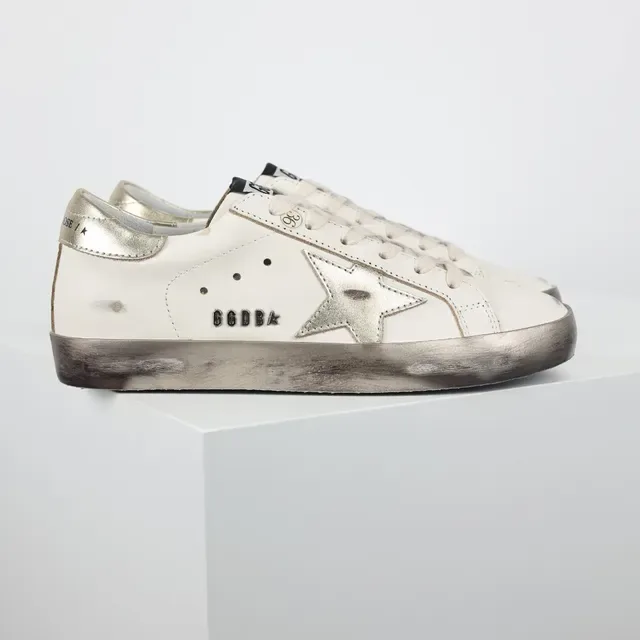 Golden Goose Superstar Off-White Étoile Métallique Chaussures Lifestyle 3