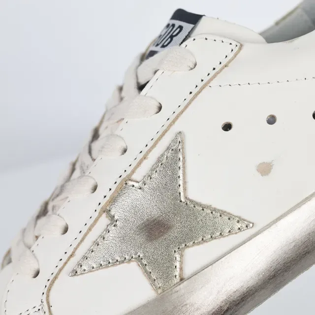 Golden Goose Superstar Off-White Étoile Métallique Chaussures Lifestyle 6
