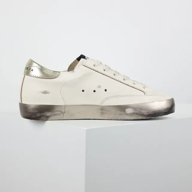 Golden Goose Superstar Off-White Étoile Métallique Chaussures Lifestyle 7