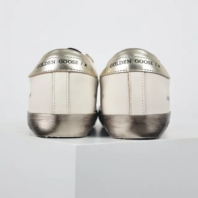 Golden Goose Superstar Off-White Étoile Métallique Chaussures Lifestyle 8
