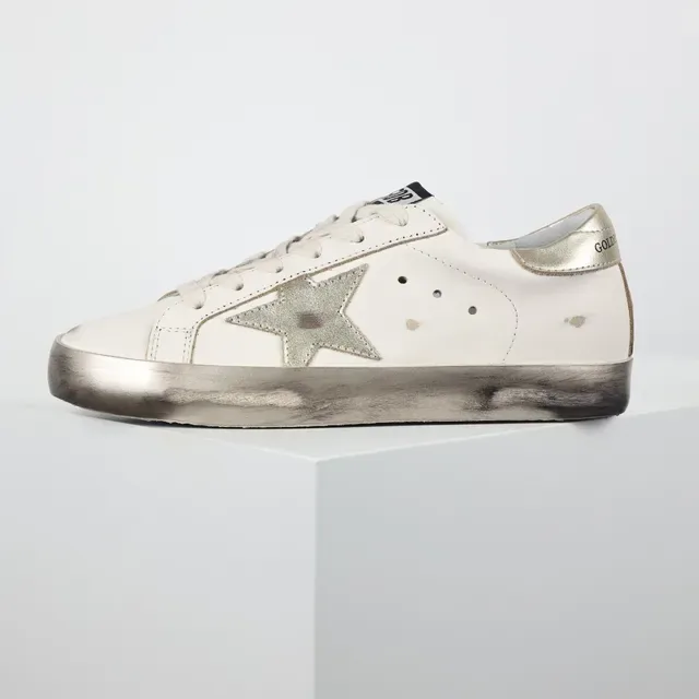 Golden Goose Superstar Off-White Étoile Métallique Chaussures Lifestyle 9