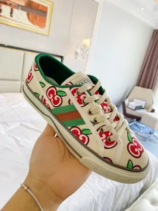 Gucci Ace estampado de maçã creme tênis lifestyle 3