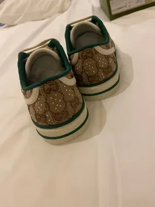 Gucci Ace GG Monogram Canvas Sneakers Lifestyle Vert-Bordé 2