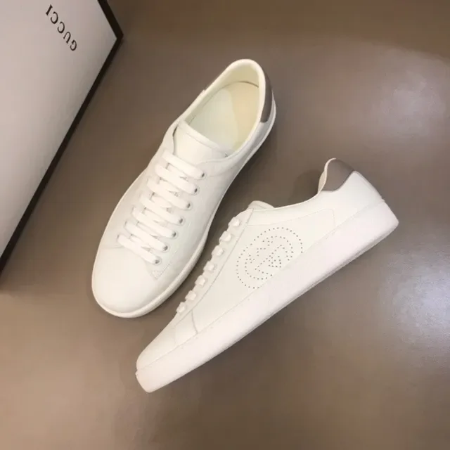 Gucci Ace Perforé Double G Blanc Lifestyle Sneakers 2