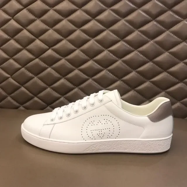 Gucci Ace Perforé Double G Blanc Lifestyle Sneakers 6