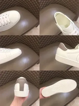Gucci Ace Perforé Double G Blanc Lifestyle Sneakers 7