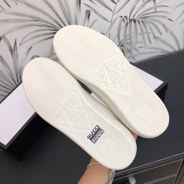 Gucci Ace Tiger Off-White Cuir Lifestyle Sneakers 4