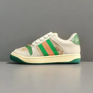 Gucci Beige Verde Low-Top GG Monogram Lona Lifestyle Sneakers