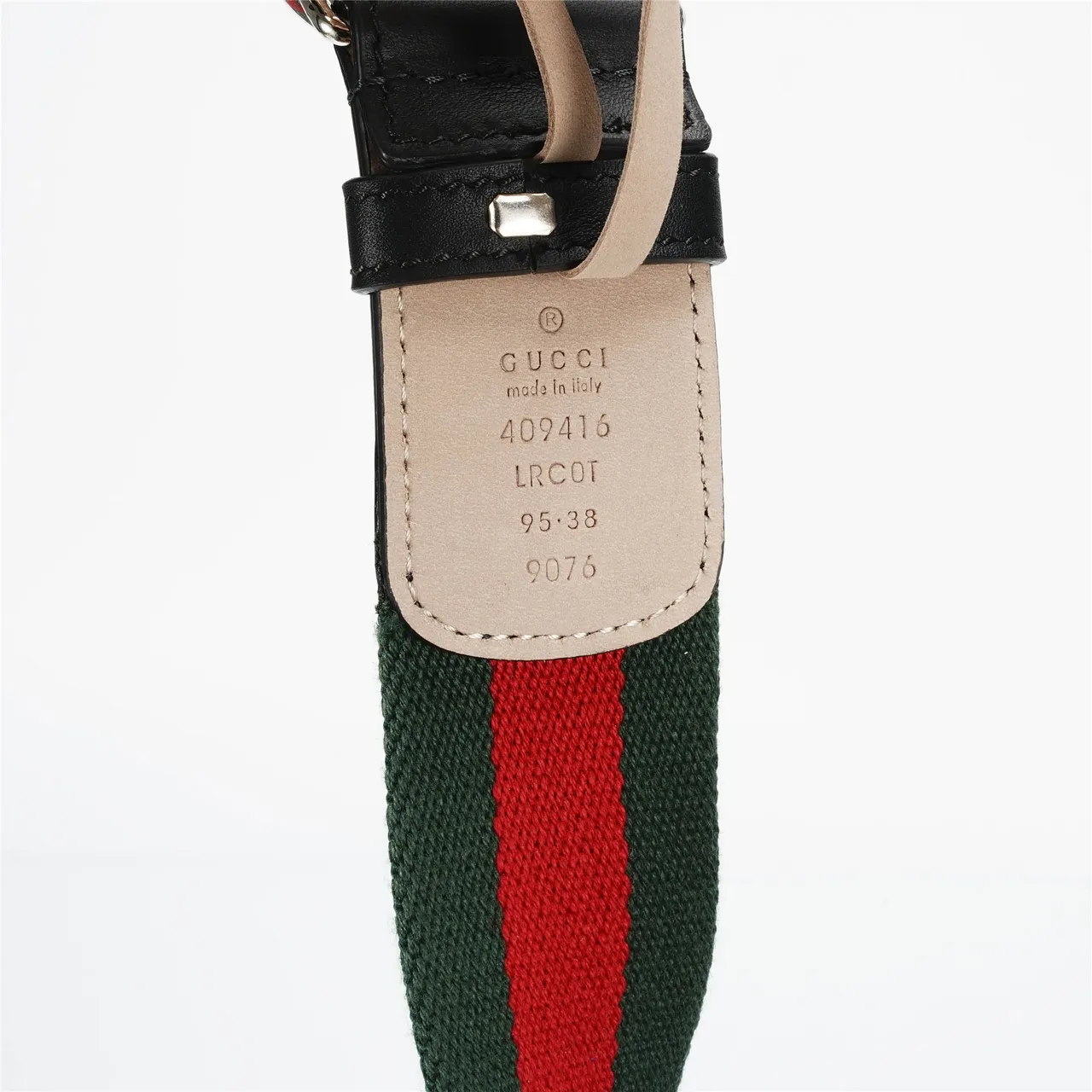 Gucci GG Marmont Web Stripe Black Green Red Leather Belt 7