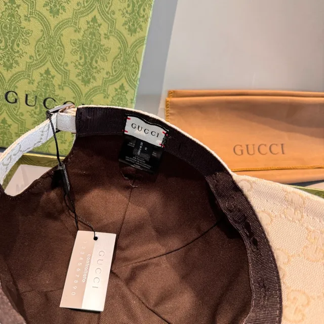 Gucci GG Monogram Off-White Baseball Cap 4