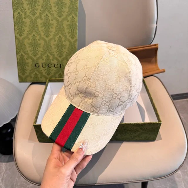 Gucci GG Monogram Off-White Baseball Cap 7
