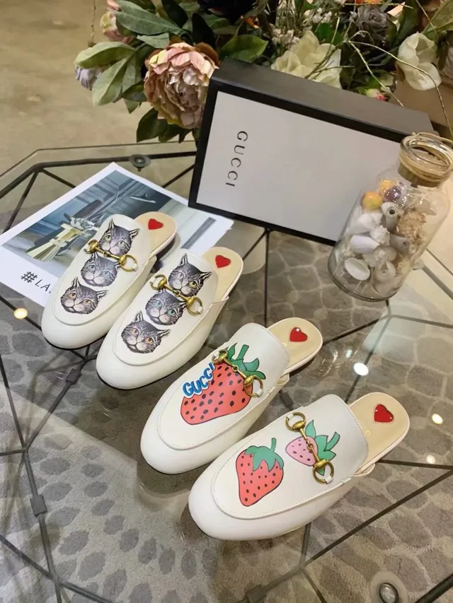 Gucci Horsebit 1955 بيج أسود مطرز نقشة القطة تركيبات لوفر 2