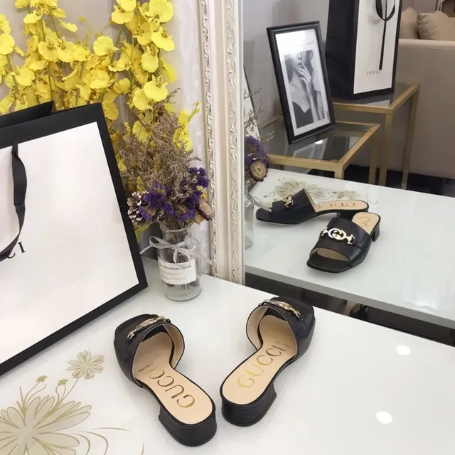 Gucci Horsebit 1955 Black Leather Gold-Tone Horsebit Loafers 8