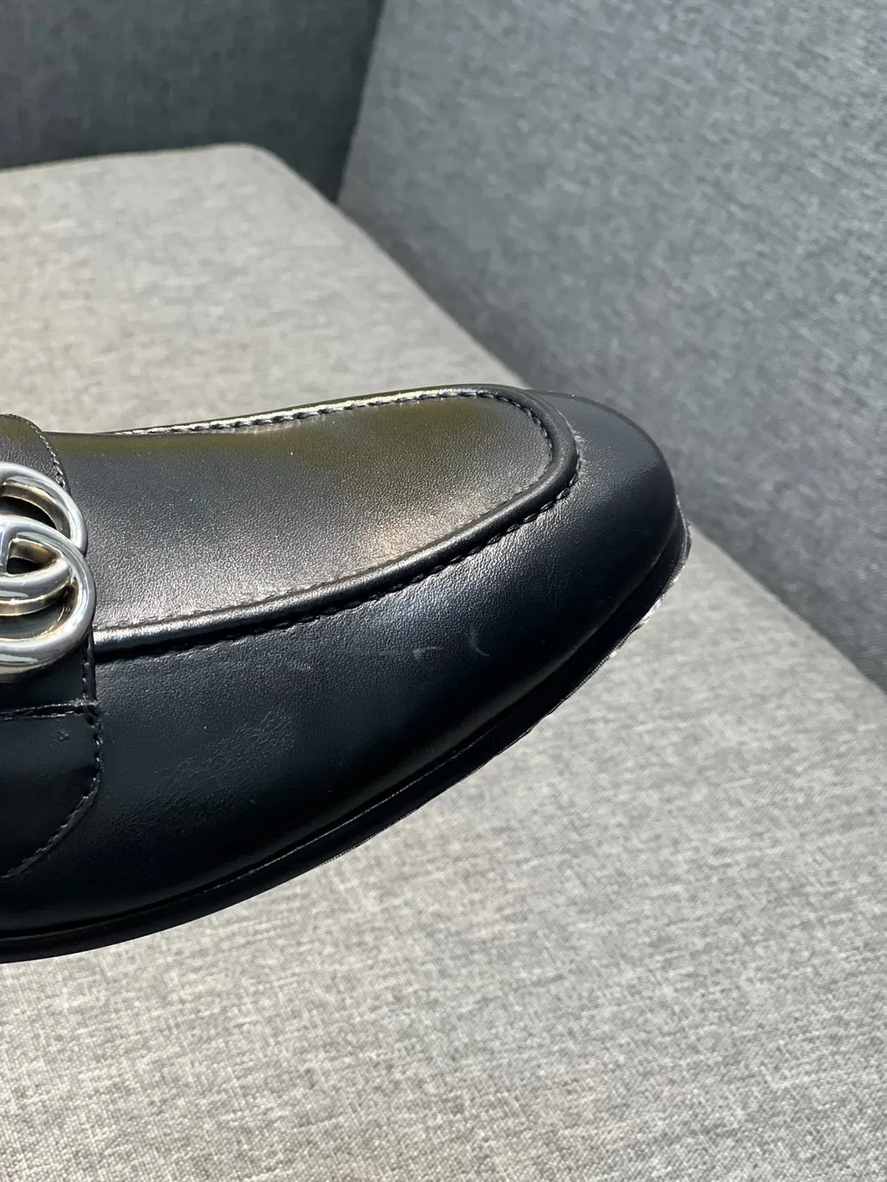 Gucci Horsebit 1955 黑色皮革马衔扣乐福鞋 3