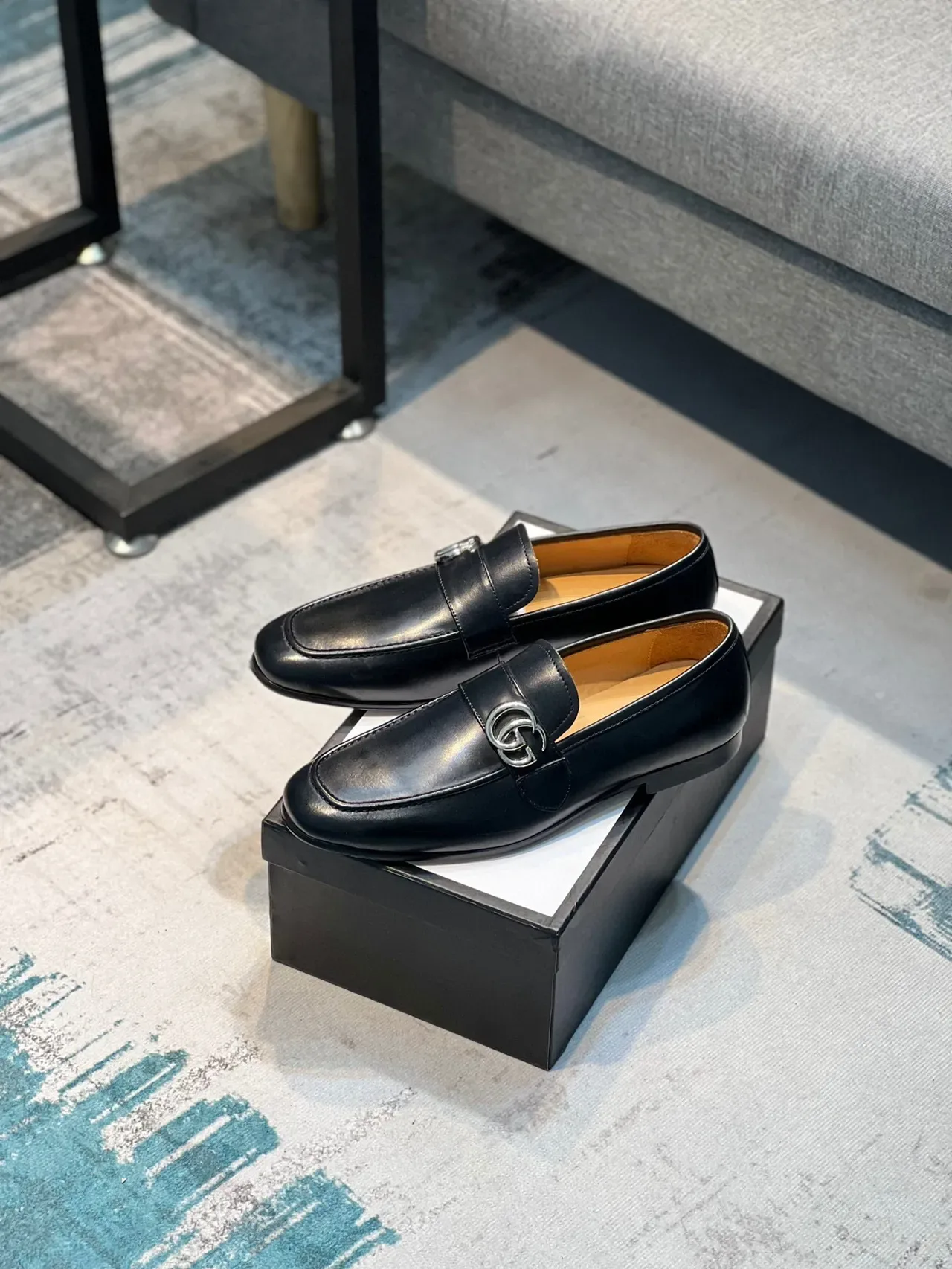 Gucci Horsebit 1955 黑色皮革马衔扣乐福鞋 7