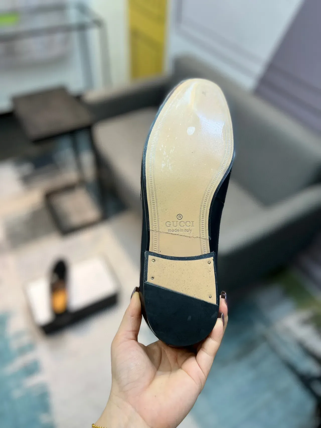 Gucci Horsebit 1955 黑色皮革马衔扣乐福鞋 9