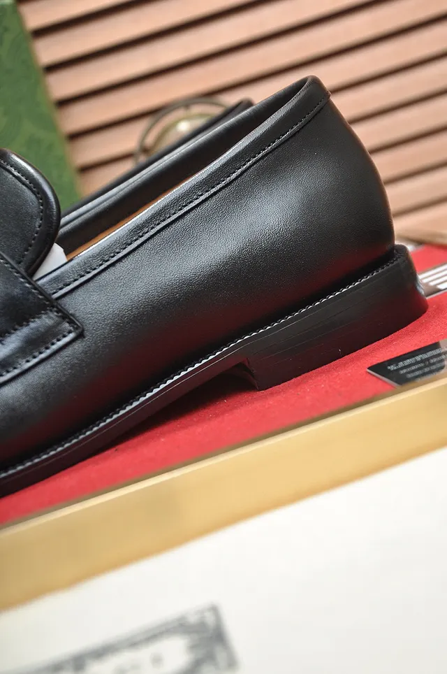 Gucci Horsebit 1955 Black Leather Interlocking G Loafers 2