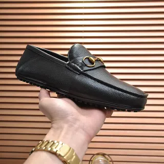Gucci Horsebit 1955 काला कुराल चमड़ा लूफर