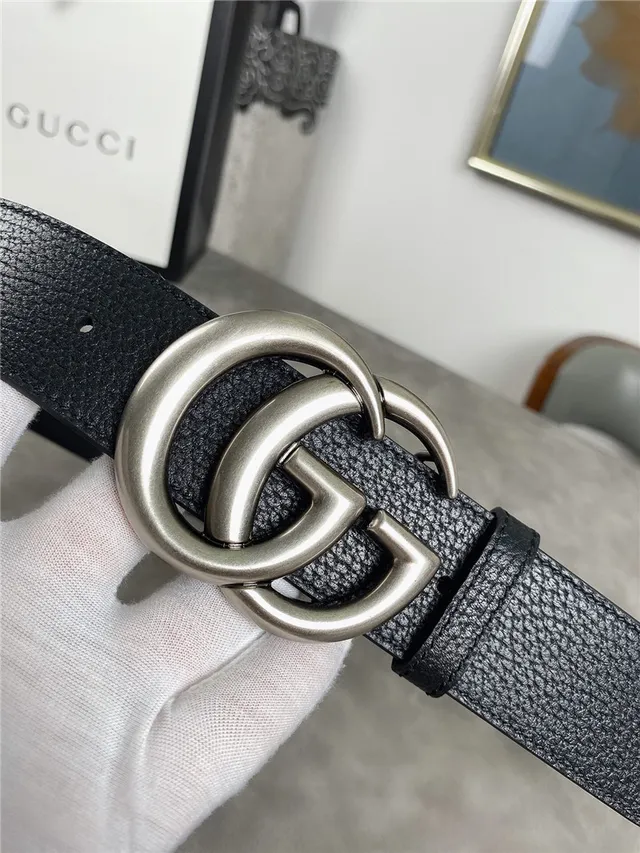 Gucci Horsebit 1955 Black Textured Leather Belt 4