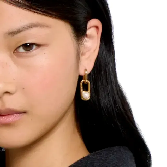 Gucci Horsebit 1955 Boucles d'Oreilles Chaîne Perles 2