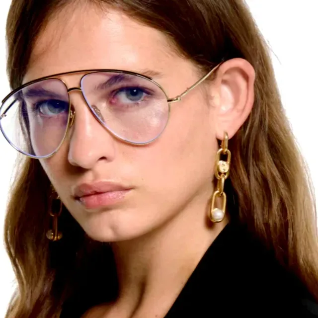 Gucci Horsebit 1955 Boucles d'Oreilles Chaîne Perles 3