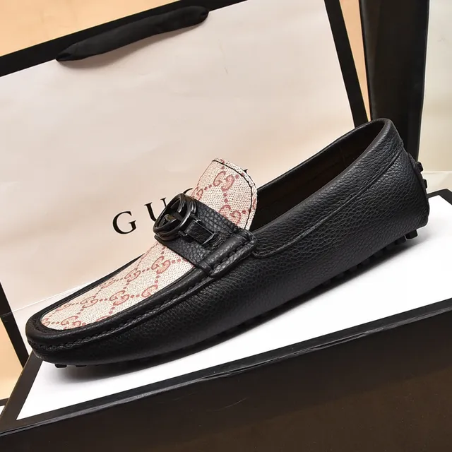 Gucci Horsebit 1955 GG Monogram বেইজ এবং কালো লোফার 5