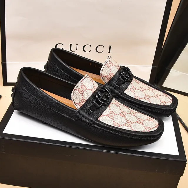 Gucci Horsebit 1955 GG Monogram বেইজ এবং কালো লোফার 8