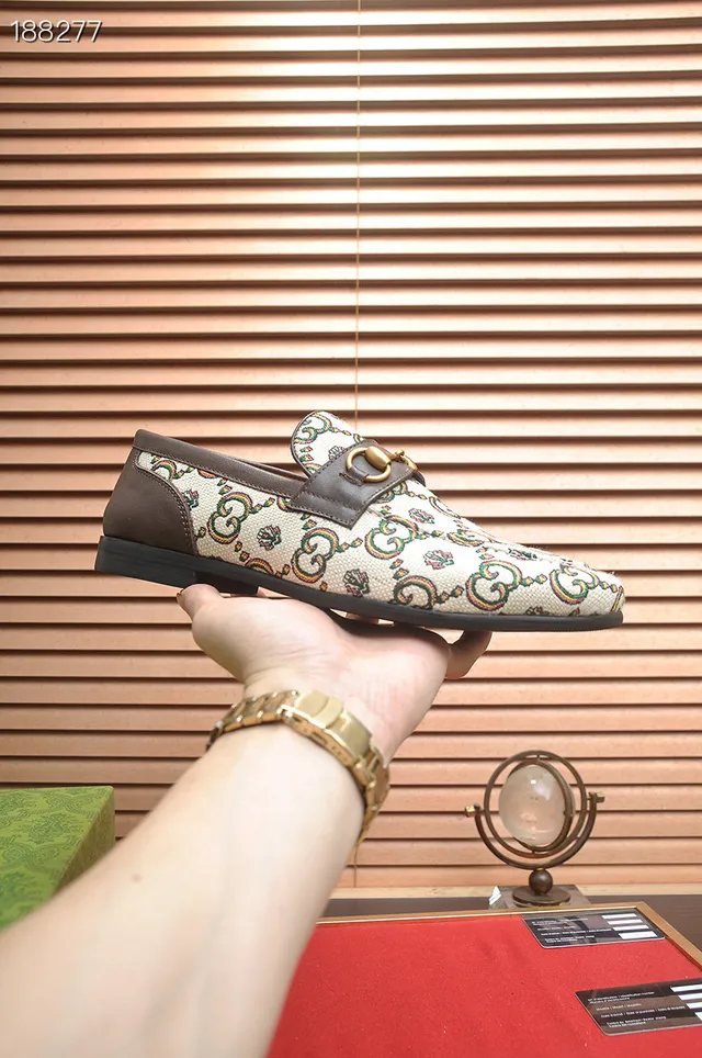 Gucci Horsebit 1955 GG Monogram Mocassins de lona 6