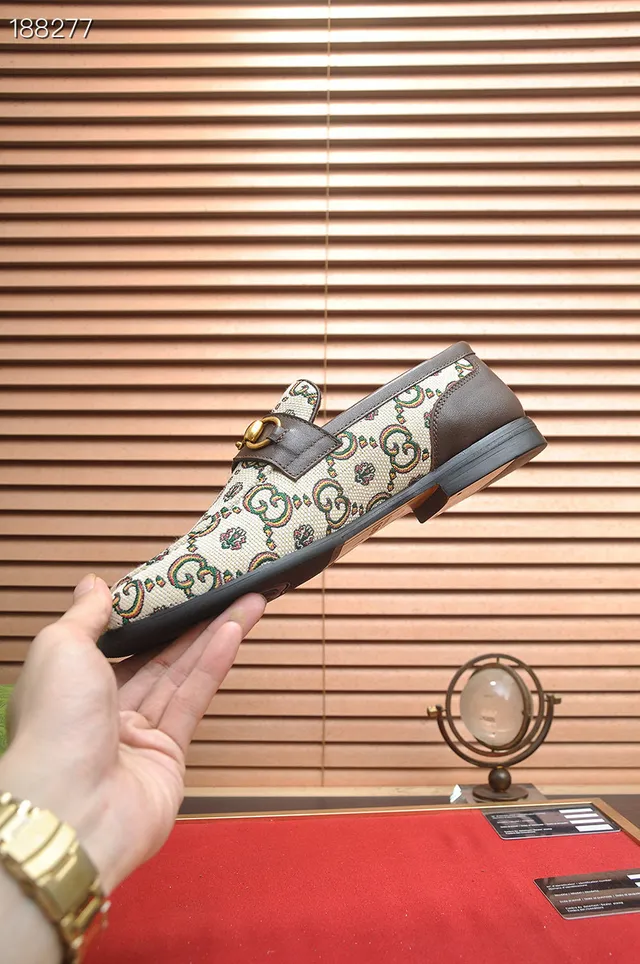 Gucci Horsebit 1955 GG Monogram Mocassins de lona 7