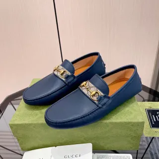 Gucci Horsebit 1955 নেভি ব্লু চামড়া লোফার