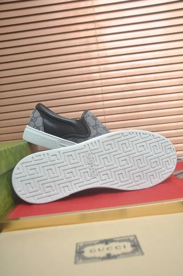 Gucci Monogram Canvas Slip-On Lifestyle Sneakers 3