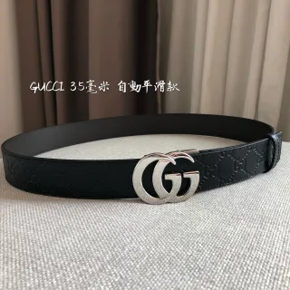 Gucci Ophidia Fechadura Deslizante Automática Cinto de Couro Preto
