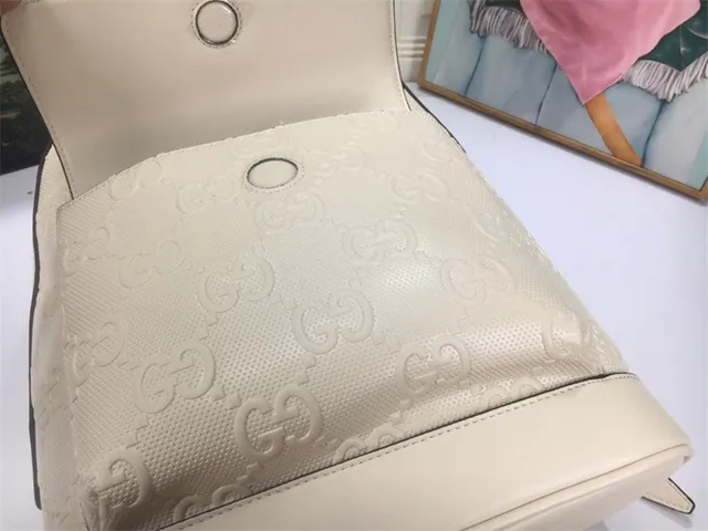 Gucci Ophidia Black GG Monogram Embossed Leather Structured Front Flap Pocket Casual Backpack 3