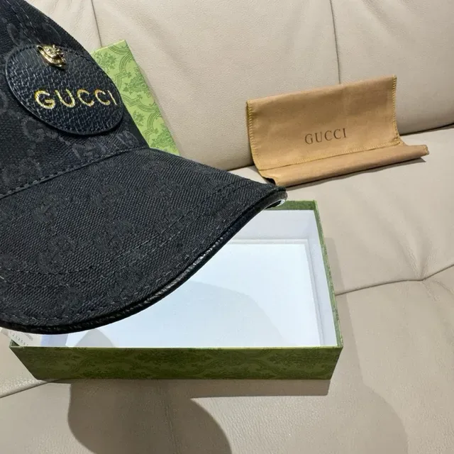 قبعة بيسبول غوتشي أوفيديا GG مونوغرام أسود 7