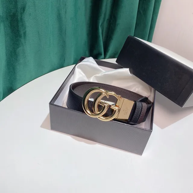 Gucci Ophidia Interlocking Double G Cinto de couro com textura de pedrinhas 9