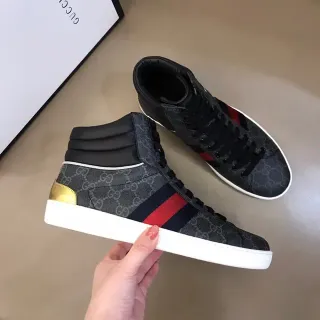 Gucci Screener Negro Gris Rojo Verde Dorado Estilo Deportivo