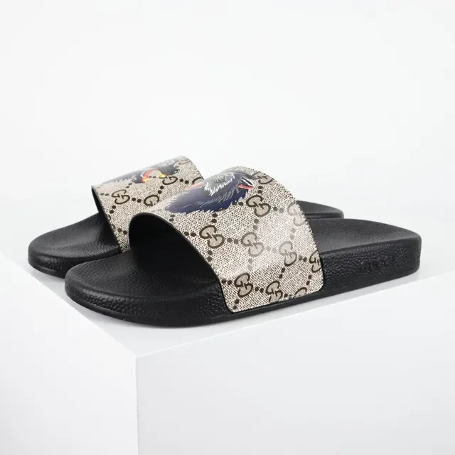 Gucci Screener GG Monogram Eagle Print Slippers 2