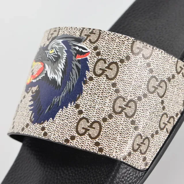Gucci Screener GG Monogram Eagle Print Slippers 6