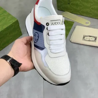 Gucci Screener White Navy Red zapatillas lifestyle
