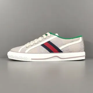Gucci Tennis 1977 Beige Monogram Web Stripe Zapatillas Lifestyle