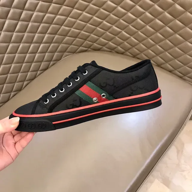 Gucci Tennis 1977 Negro Verde Rojo Rosa Zapatillas Lifestyle 2