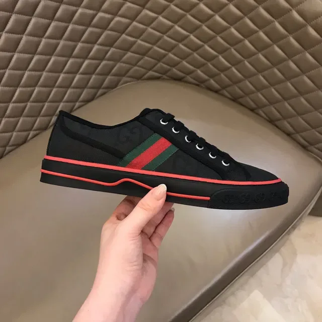 Gucci Tennis 1977 Negro Verde Rojo Rosa Zapatillas Lifestyle 5