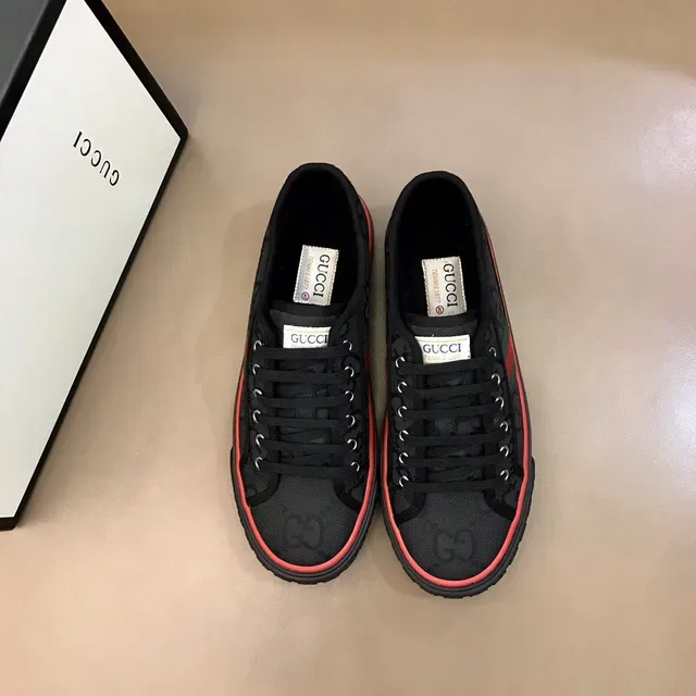 Gucci Tennis 1977 Negro Verde Rojo Rosa Zapatillas Lifestyle 7
